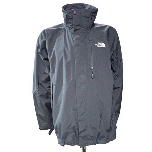 The North Face Men's Black Lightweight Jacket with Drawstring Bottom Hem, Size L